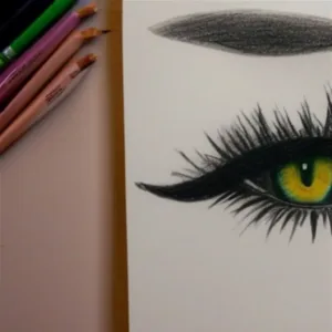 Jak narysować kocie oczy