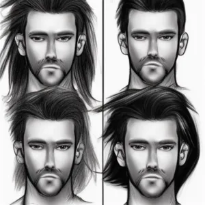 Jak rysować męskie włosy